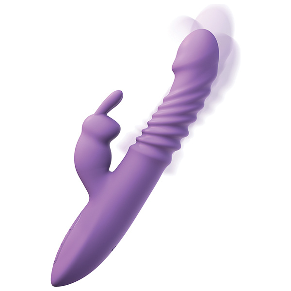 Fantasy for Her Ultimate Thrusting Silicone Rabbit - Purple - Image 4