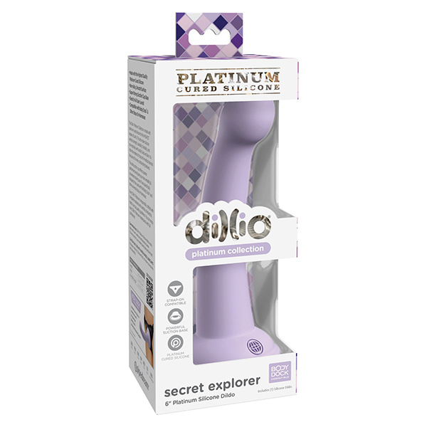 Dillio Platinum 6" Secret Explorer Silicone Dildo