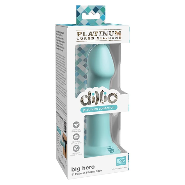 Dillio Platinum 6" Big Hero Silicone Dildo