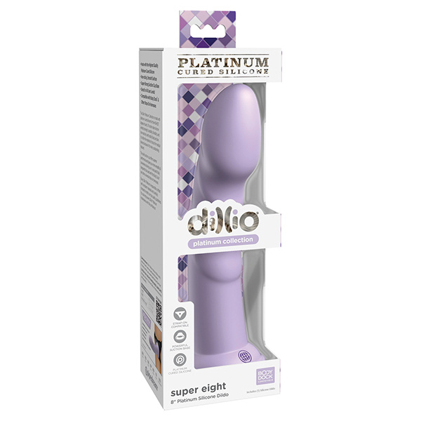 Dillio Platinum 8" Super Eight Silicone Dildo