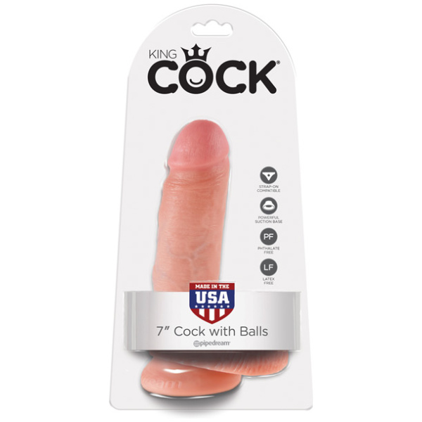 "King Cock 7"" Cock W/balls"