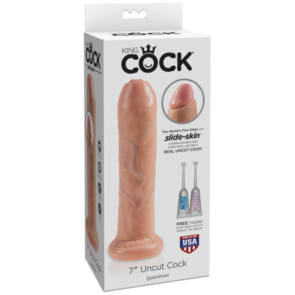 "King Cock 7"" Uncut Dildo"