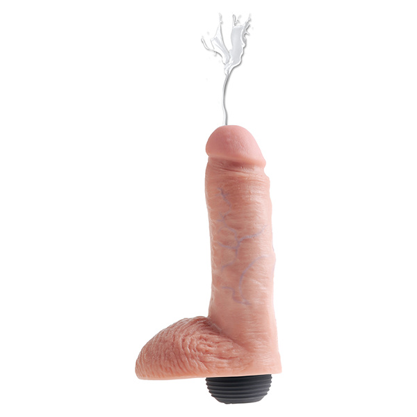 "King Cock 8"" Squirting Cock W/balls" - Image 3