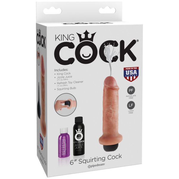 "King Cock 6"" Squirting Cock"