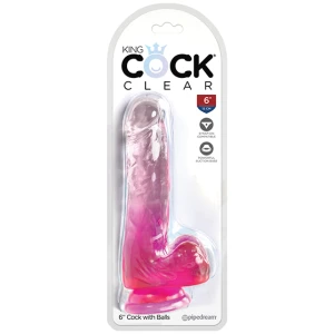 King Cock Clear Cock W/balls