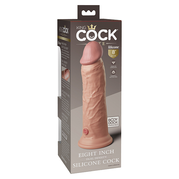 King Cock Elite 8" Dual Density Silicone Cock - Image 3