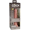 King Cock Elite 7" Dual Density Vibrating Silicone Cock W/remote