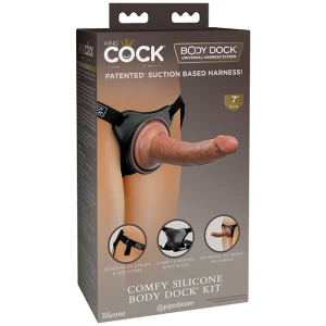 King Cock Elite Comfy Silicone Body Dock Kit