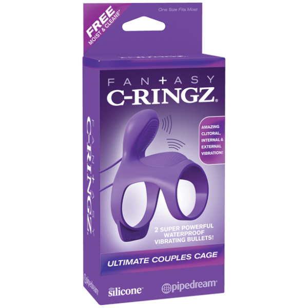 Fantasy C Ringz Ultimate Couples Cage - Purple