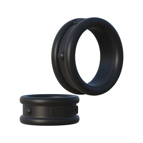 Fantasy C-Ringz Max Width Silicone Rings - Black - Image 4