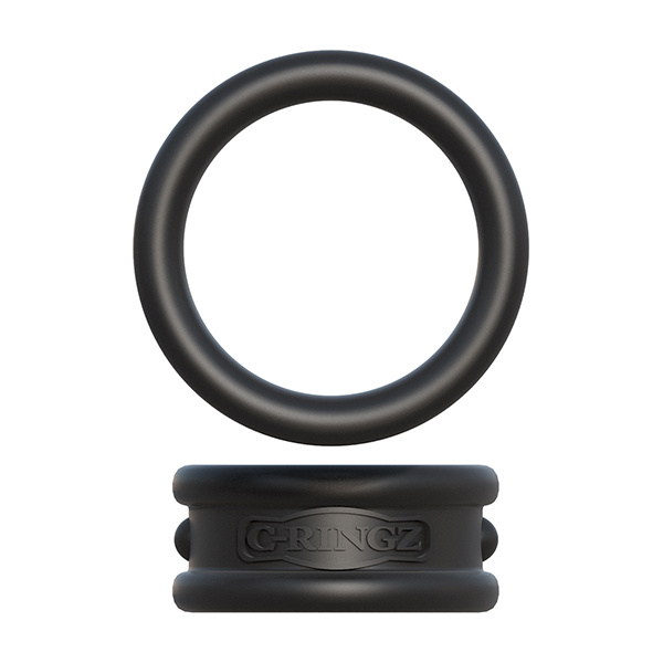 Fantasy C-Ringz Max Width Silicone Rings - Black - Image 3