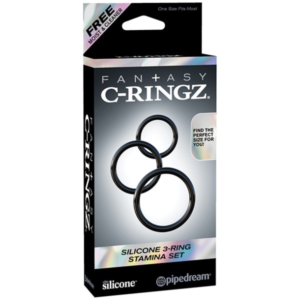 Fantasy C-Ringz Silicone 3-Ring Stamina Set