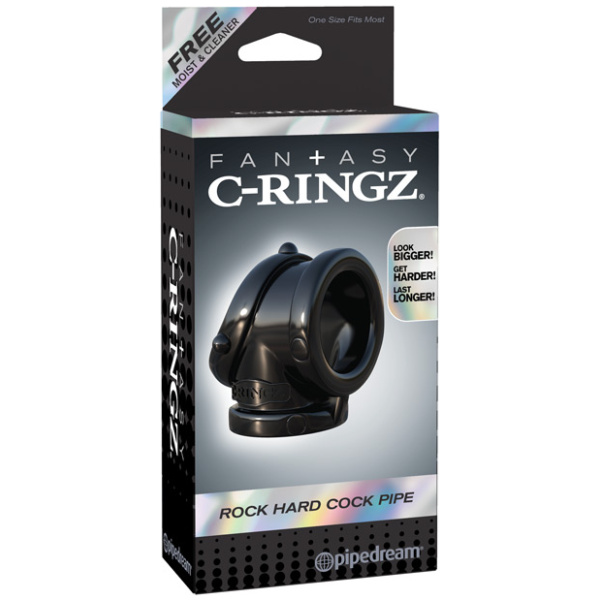 Fantasy C-Ringz Rock Hard Cock Pipe - Black