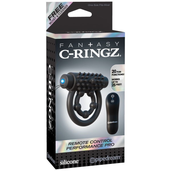 Fantasy C-Ringz Remote Control Performance Pro - Black