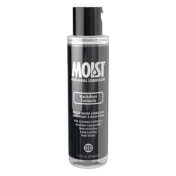 Moist Backdoor Formula Water-Based Personal Lubricant - 4.4oz