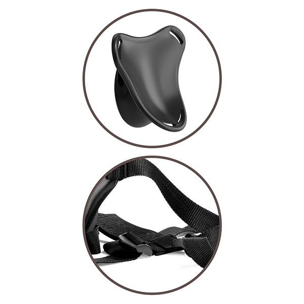 King Cock Elite Beginner's Body Dock Strap On Harness - Black - Image 3