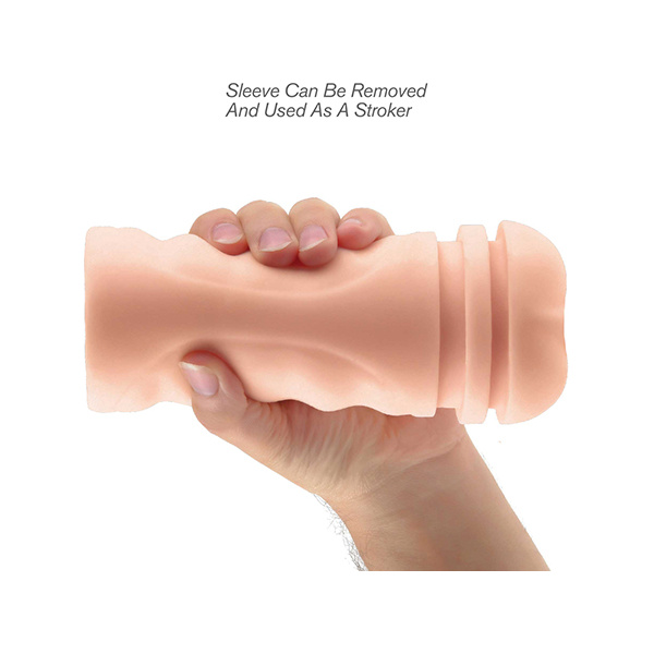 PDX Extreme Mega Grip Squeezable Vibrating Strokers - Pussy - Image 2