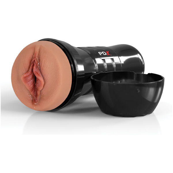 PDX Extreme Wet Pussies Super Luscious Lips XXL Stroker - Brown - Image 4