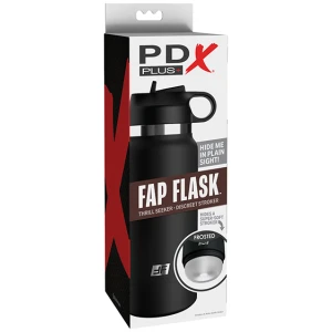 PDX Plus Fap Flask Thrill Seeker Stroker - Frosted-Black