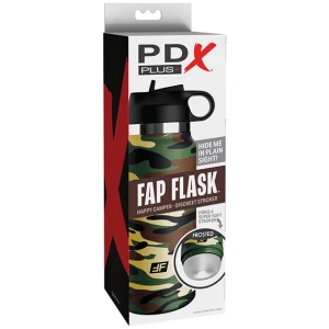 PDX Plus Fap Flask Happy Camper Stroker - Frosted-Camo