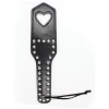 Plesur Cut-Out Heart w-Studs Paddle - Black