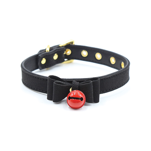 Plesur Cat Bell Bow Tie Collar - Black