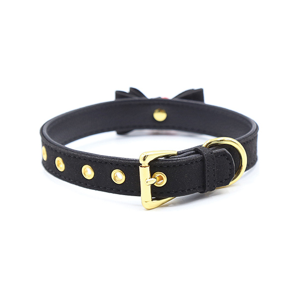 Plesur Cat Bell Bow Tie Collar - Black - Image 5