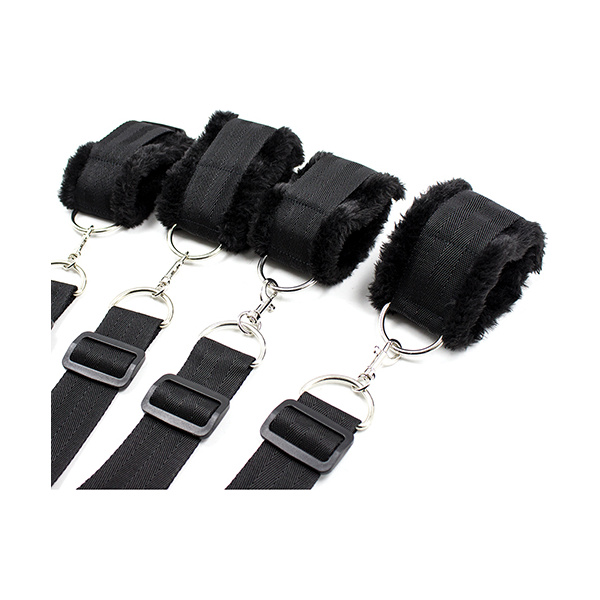 Plesur Fuzzy Bedroom Bondage Kit - Black - Image 2