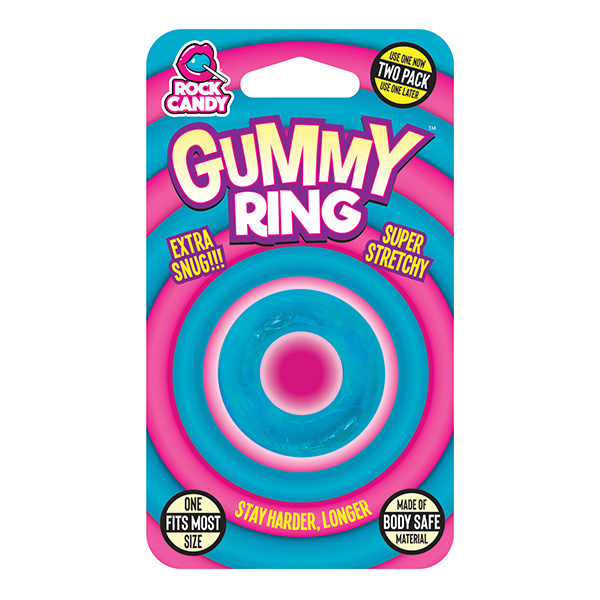 Rock Candy Gummy Ring - Blue - Image 2