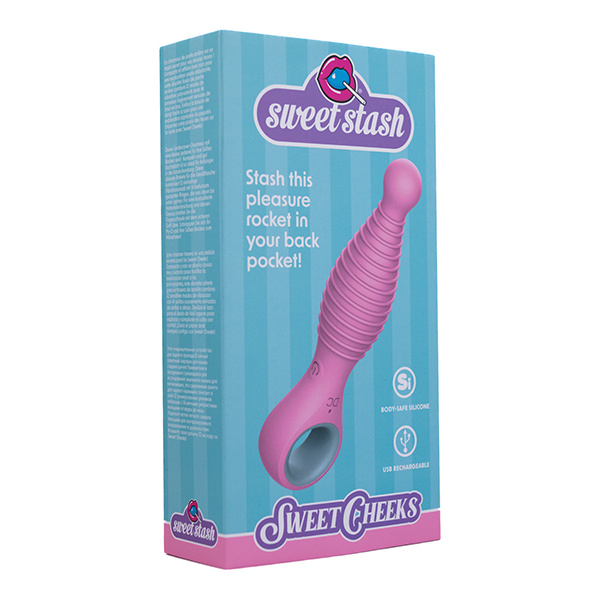 Rock Candy Sweet Cheeks Tapered Anal Vibe - Pink - Image 3