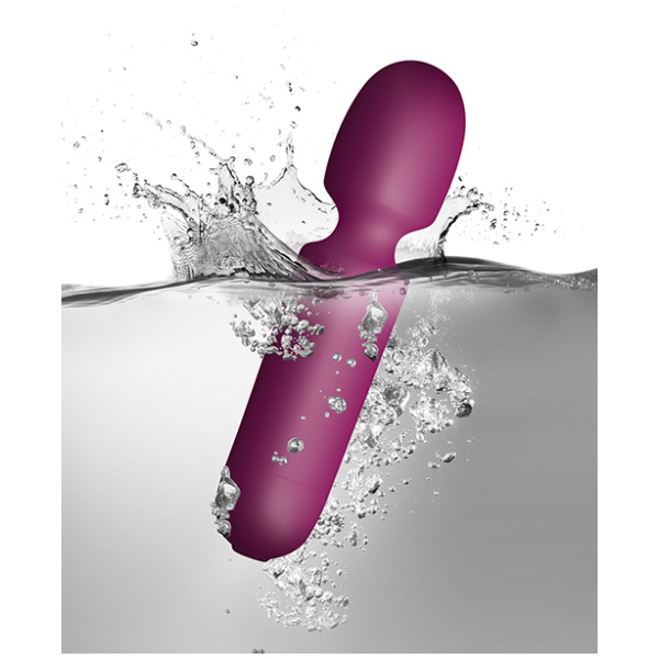 SugarBoo Playful Passion Wand Vibrator - Burgundy - Image 3