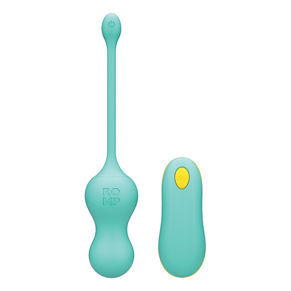 Romp Cello Remote Control G-Spot Vibrating Egg - Blue - Image 3