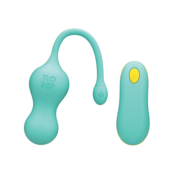 Romp Cello Remote Control G-Spot Vibrating Egg - Blue - Image 4