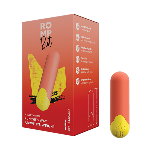 Romp Riot Bullet Vibrator - Orange