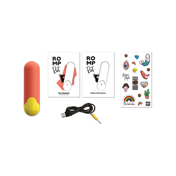 Romp Riot Bullet Vibrator - Orange - Image 4