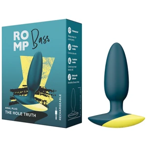 Romp Bass Vibrating Anal Plug - Teal