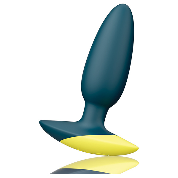 Romp Bass Vibrating Anal Plug - Teal - Image 4