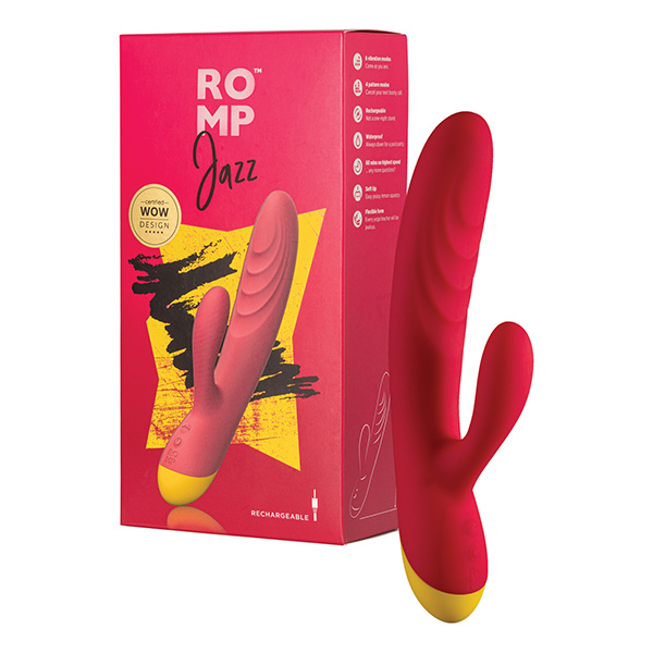 ROMP Jazz Rabbit Vibrator - Berry