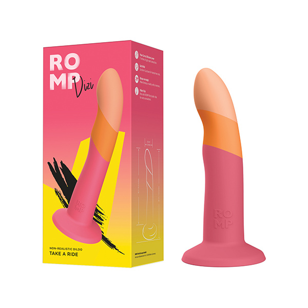 ROMP Dizi 3 Color Dildo - Pink