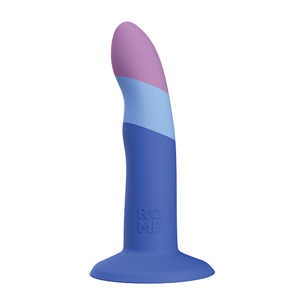 ROMP Piccolo 3 Color Dildo - Blue - Image 2