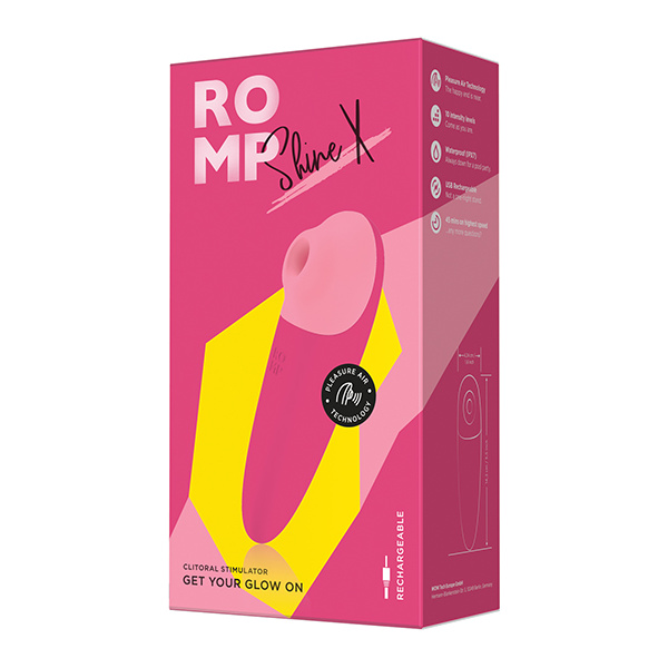 ROMP Shine X Clitoral Vibrator - Pink