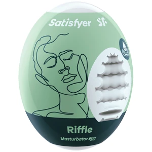 Satisfyer Masturbator Egg Riffle - Light Green