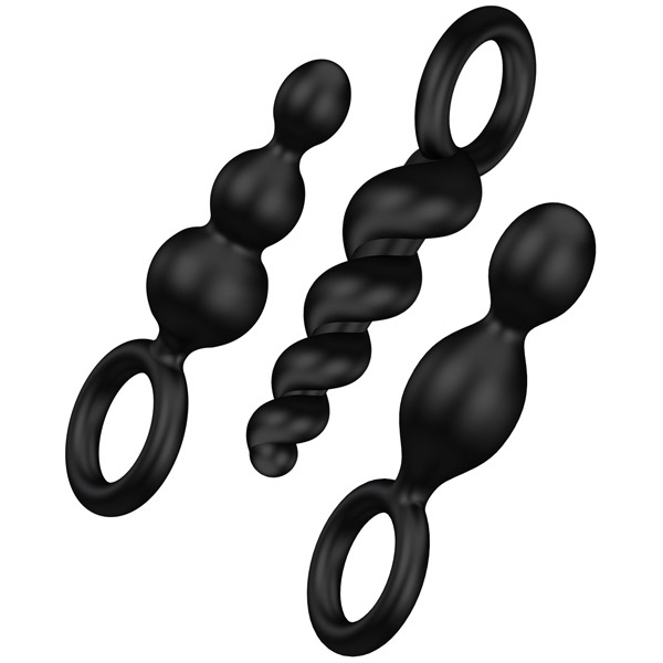 Satisfyer Plug Set Of 3 - Black