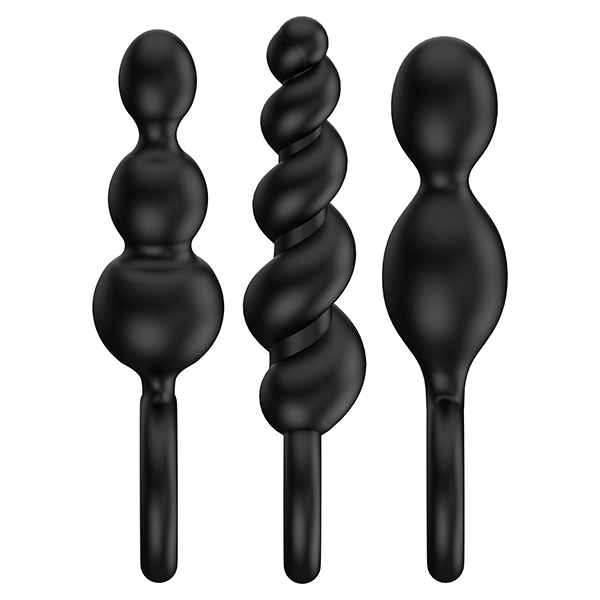 Satisfyer Plug Set Of 3 - Black - Image 3