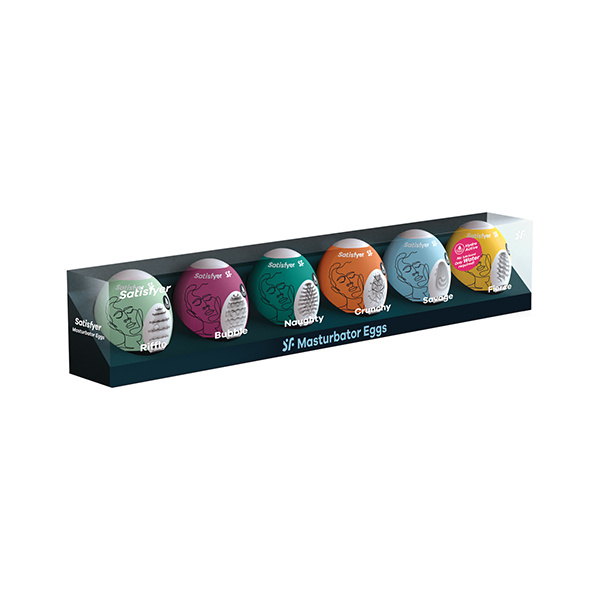 Satisfyer Masturbator Egg 6er Set - Assorted - Image 2