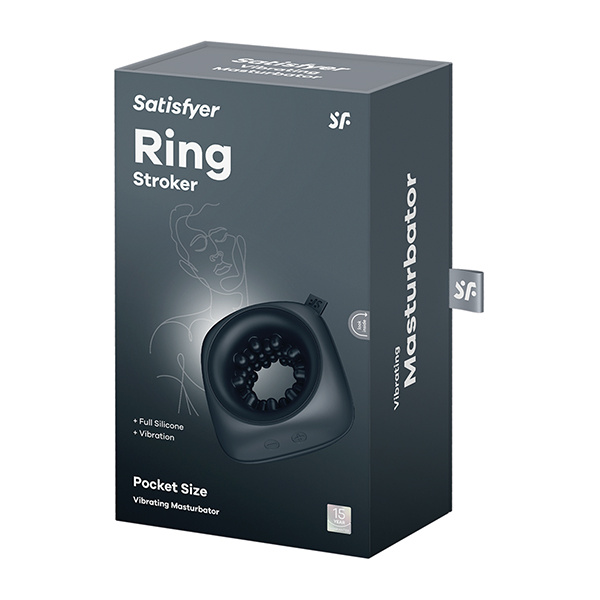 Satisfyer Ring Stroker - Black - Image 5