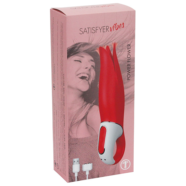 Satisfyer Vibes Power Flower - Red - Image 3