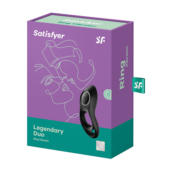 Satisfyer Legendary Duo Ring Vibrator - Black - Image 5