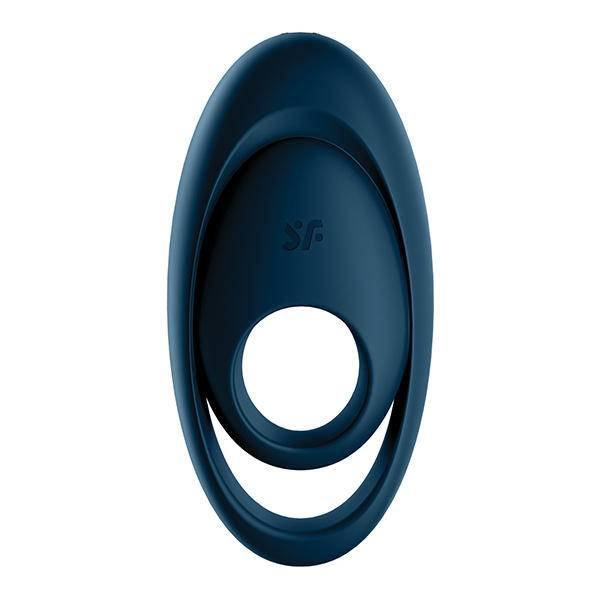 Satisfyer Glorious Duo Ring Vibrator - Dark Blue - Image 4