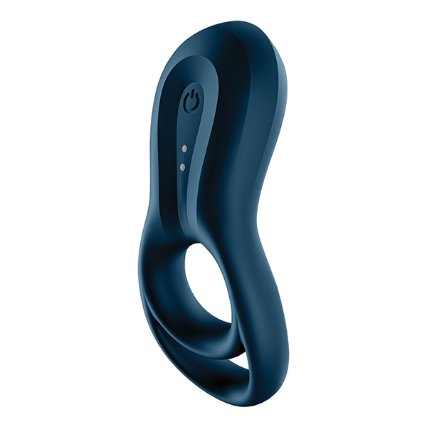 Satisfyer Epic Duo Ring Vibrator - Dark Blue